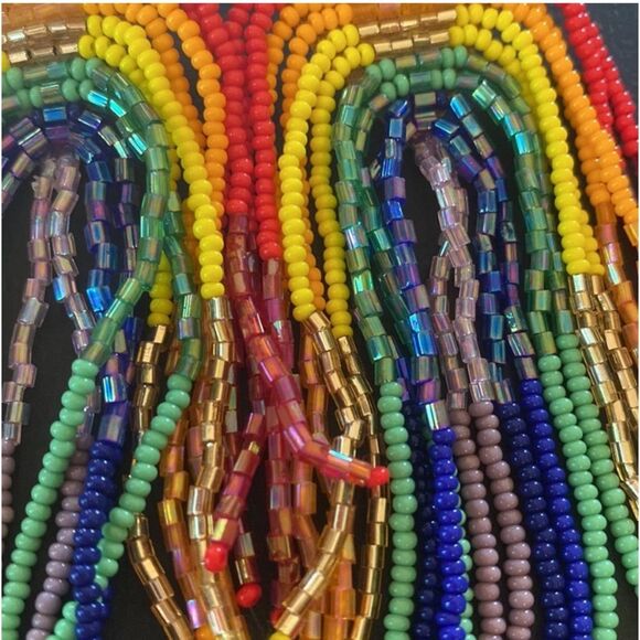 Anthropologie Deepa Gurnani Rainbow Chandelier Earrings NWT - Picture 7 of 11